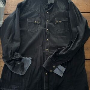 Black Western Style Shirt